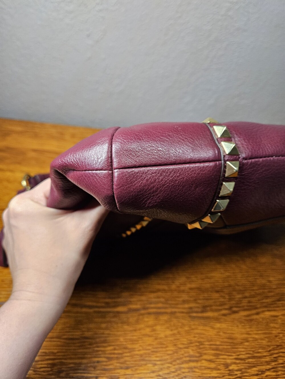 Coach Park Leather Pyramid Stud Hobo - Picture 6 of 13